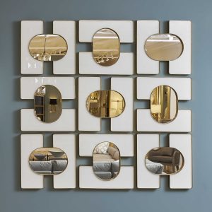 Embrace Square Mirror - 24x24 White