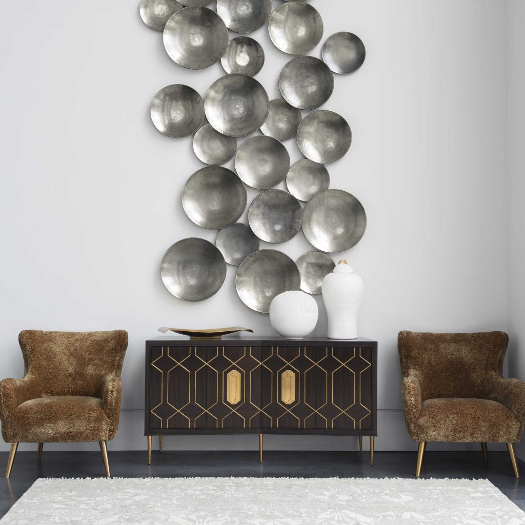 Aitana Metal Wall Decor - Silver