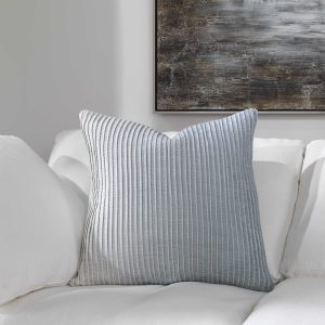 Fade Out Velvet Pillow - Blue